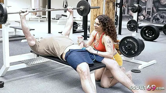 German Gym Seduction - Mara Martinez Shocked Stranger and Allowed Him to Ejaculate Inside Her