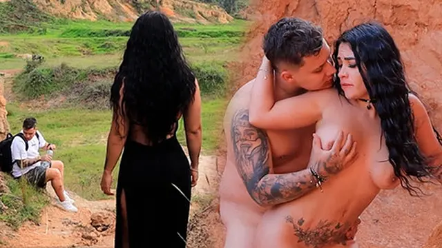 Desert seductress ALEJANDRAPALACIOS lures and seduces a stranded boy