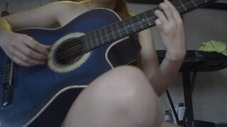 Music girl pays with sex to enter the band and she really loves cock because she swallows it all