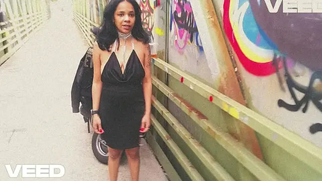 Public biker girl blowjob in cosplay dress with exposed nipples