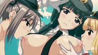 Three Huge-Chested Hotties Lust Ravaging Each Other's Bodies Amidst Tracks