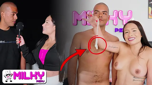 �Es el culo m�s grande que he visto y probado en mi vida! Thaina Fields se folla a un fan cachondo despu�s de entrevistarlo 