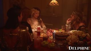 Saucy Delphine Films - Three Sluts Get Down and Dirty, Exposing Every Inch