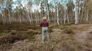 The environment is so beatiful —  that I must piss here —  if someone will see me - good for him