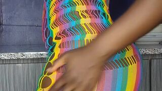 Big ass ebony step sis goes naughty in the kitchen
