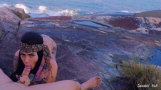SEX IN PARADISE ANAL ASS GIRLFRIEND AMADORA PUBLIC BEACH - SEXDOLL 520