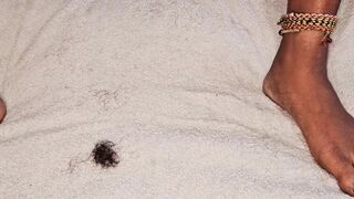 Guy Fingeres Her to a SQUIRTING Orgasm after Shaving Her Pussy at the SALON