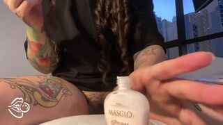 I let my stepdad watch while I get a manicure
