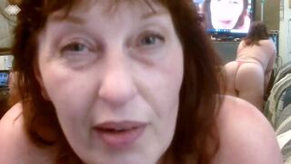 V 376 Country redhead loves to wiggle n jiggle —  plus dirty talk —  from luscious DawnSkye