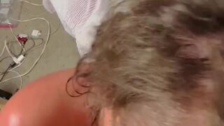Watch throat goat Chloe Blacc work this huge bbc!