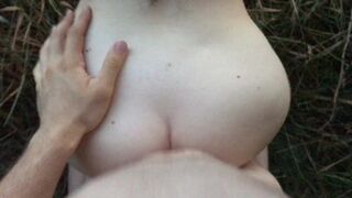 Big Ass Fit Girl Fucks In The Forest On The Ground