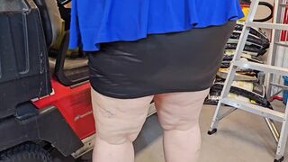 Thought I would enjoy you watching my big ass while I work - bbw ssbbw, Fat ass, big butt, thick ass