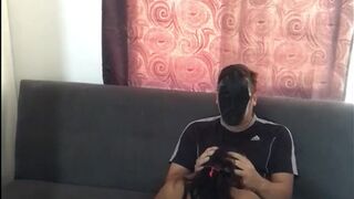 I ride my boyfriend's cock in my living room.