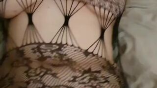 He caught me masturbating on halloween and me by creampie in pussy