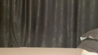 Moaning louder than the toy by minute four