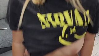 She’s fighting to stay quiet, but it’s impossible