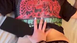 POV Mommy straps you down —  teases you —  then strap on fucks your brains out! Alt girl domme & FTM sub