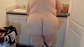 Caught the plumber sniffing my dirty panty In laundry, - (bbw ssbbw, Fat ass, big butt, thick ass)