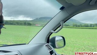 STREETFUCK INCREDIBLE SCREAMING SHAKING ORGASMS - Michaela Isizzu Cum Runs Down Her Face