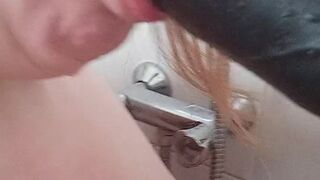 Sucking A Big Dildo Spit Fetish Fat Girl Amateur Blowjob Video