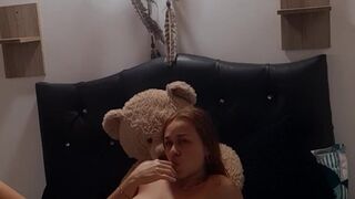 Horny friend masturbates and makes video for her boss