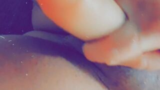 Lonely blonde with big boobs fucks herself