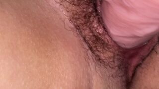 Close Up Creamy Orgasm Big Clit And Huge Dildo
