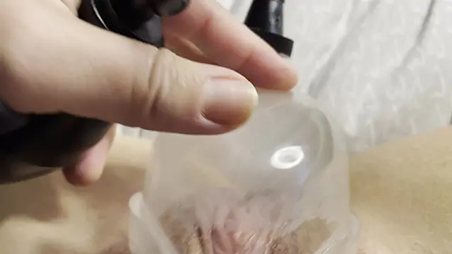 Pussy Pumping My Big Clit With My New Pussy Pump