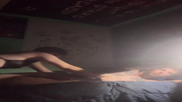 Amateur GF gives a randy fellatio to her man while he jerks off on her face 