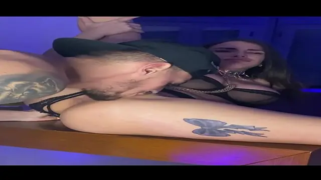 Deep throating wet blowjob leads to rough and kinky bondage session with