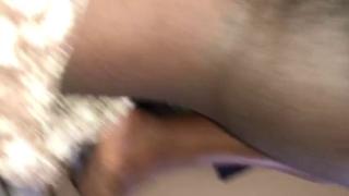 Dark-skinned dude getting pummeled by a white chick