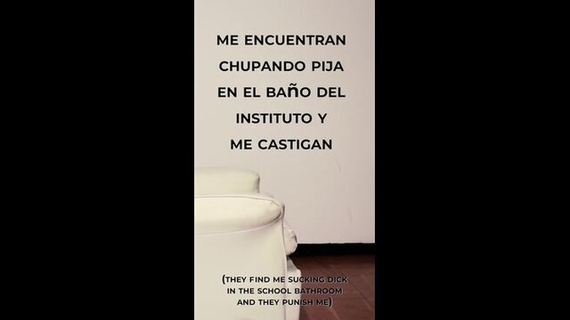 Colegiala castigada gets punished at school