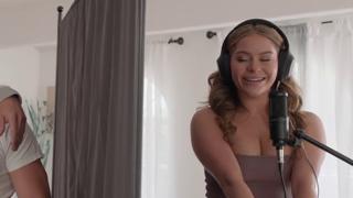 Blind dude's lucky night as Nicole Aria's gigantic booty screams for brutal rough sex