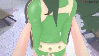 My hero ass🍑-ualiates Tsuyu Asui under the park's nasty shade