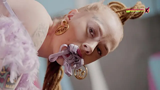 Mistress dominates girl with her huge dildo