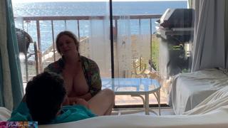 Moist vag defiled by horny🥵 mommy's dominant grasp in isolation