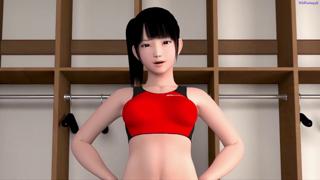 Rough rodeo fuck fest for Japanese cyberpunk babe in 3D bondage
