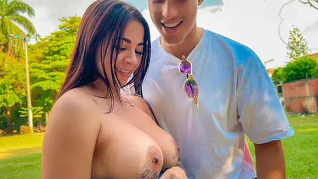 Colombian milf Silvana Lee pleasures me in the street with Milan Rodriguez