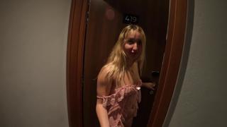 Blonde Teen French Girl with Big Butt🍑 Fucked by Hotel Neighbor for Dior Shoes!