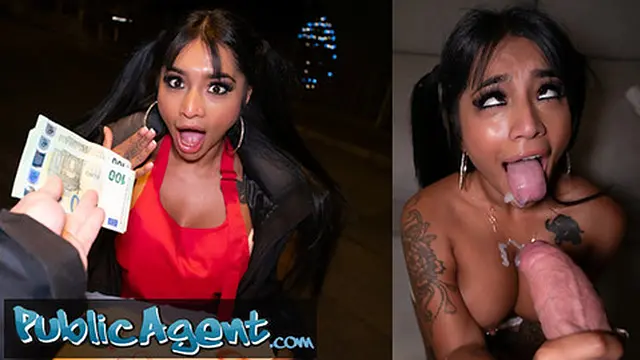 Public Agent Sexy Asian with fantasitc tits and ass seduced by his Rizz