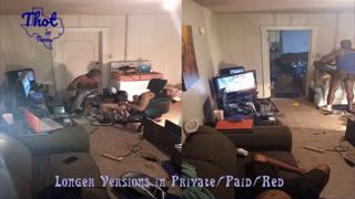 Studio sex sesh: ebony studs swap tags, thot ass🍑 thunders in Texas trio