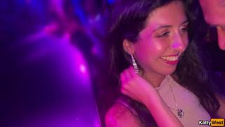  Girl lets loose, gets triple-fucked in the club bathroom