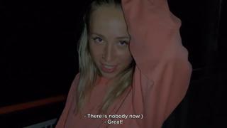 Ferocious public screwing on a bustling railway station with a sultry next-door neighbor