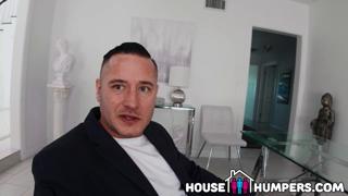 Hot Homeowner Gets Double-Fucked Hard