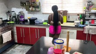 Blowjob-filled Banger with Ebony Nubile's Gargantuan Tits and Girthy Black Dickmaster Jay