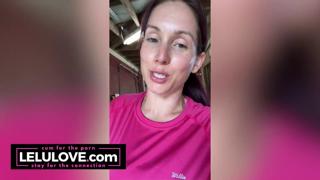  Busty beauty twerks & pops her booty barefoot, cleans up cum, shares birthday ideas - Lelu Love