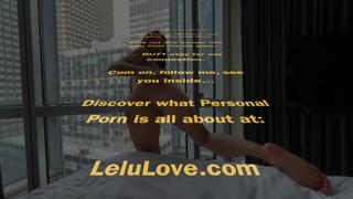 NYC view, buxom beauty sheds lingerie, juices on demand, twerks to submission - Lelu Love
