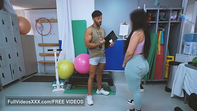 This quote says ′My trainer unloads loads inside my slit when I complete my exercise routine′