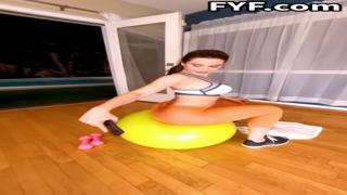 Slutty Lana Loves Bouncing Her Titted Ass🍑 Up And Down Like A Porn Prop