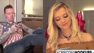 Riley gets pounded by her sloppy step-brother